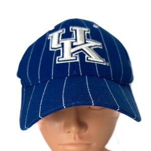 Zephyr Zfit Zhats Dark Blue & Pin Stripes "UK" Logo Ballcap Small